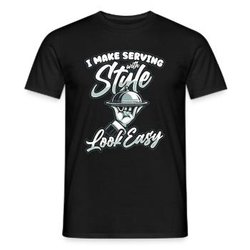 Butler - Men's T-Shirt - black - Front - AI Model Male 178 light (178cm)