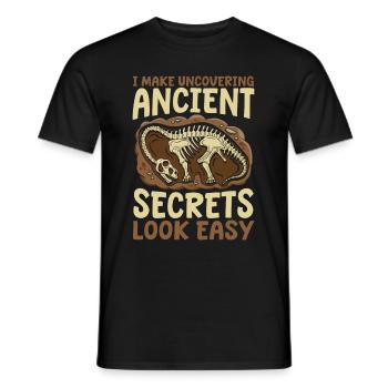 Archéologue - T-shirt homme - noir - Devant - AI Model Male 178 light (178cm)