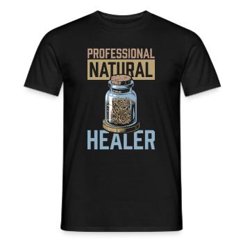 Homeopath - Men's T-Shirt - black - Front - AI Model Male 178 light (178cm)