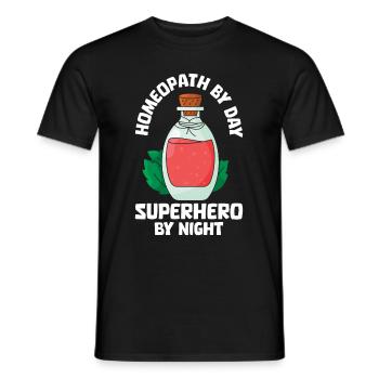 Homöopath - Männer T-Shirt - Schwarz - Vorne - AI Model Male 178 light (178cm)