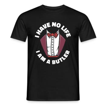 Butler - Men's T-Shirt - black - Front - AI Model Male 178 light (178cm)
