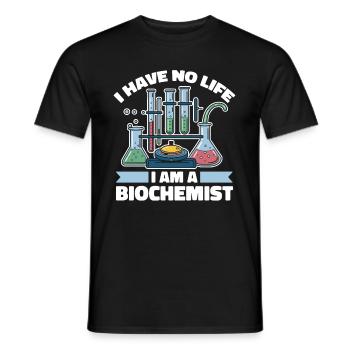 Biochimiste - T-shirt homme - noir - Devant - AI Model Male 178 light (178cm)