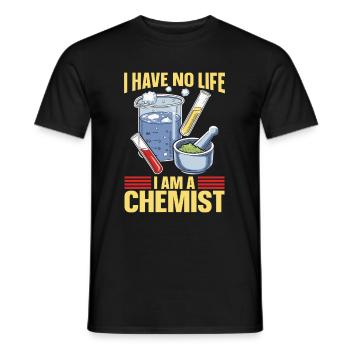 Chimiste en chimie - T-shirt homme - noir - Devant - AI Model Male 178 light (178cm)