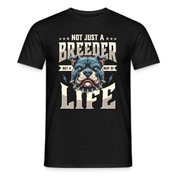 Éleveur - T-shirt homme - noir - Devant - AI Model Male 178 light (178cm)