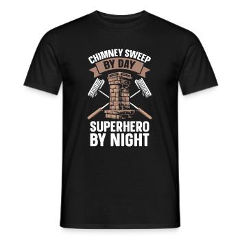 Chimney sweep - Men's T-Shirt - black - Front - AI Model Male 178 light (178cm)