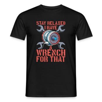 Flugingenieur - Männer T-Shirt - Schwarz - Vorne - AI Model Male 178 light (178cm)