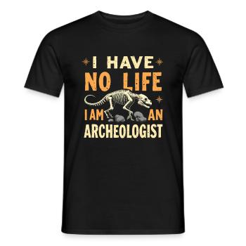 Archéologue - T-shirt homme - noir - Devant - AI Model Male 178 light (178cm)