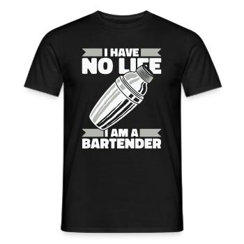 Barman Barman - T-shirt homme - noir - Devant - AI Model Male 178 light (178cm)
