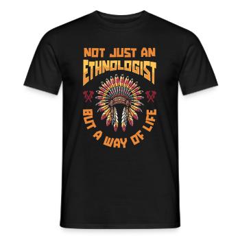 Ethnologue - T-shirt homme - noir - Devant - AI Model Male 178 light (178cm)