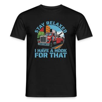 Abschleppdienst Abschlepper - Männer T-Shirt - Schwarz - Vorne - AI Model Male 178 light (178cm)