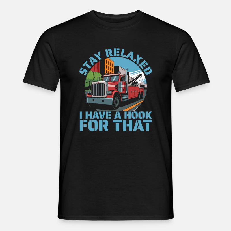 Abschleppdienst Abschlepper - Männer T-Shirt - Schwarz