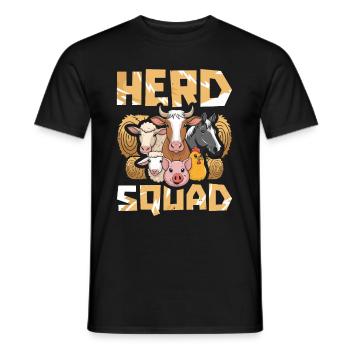Cattle Breeder Cadre - Men's T-Shirt - black - Front - AI Model Male 178 light (178cm)