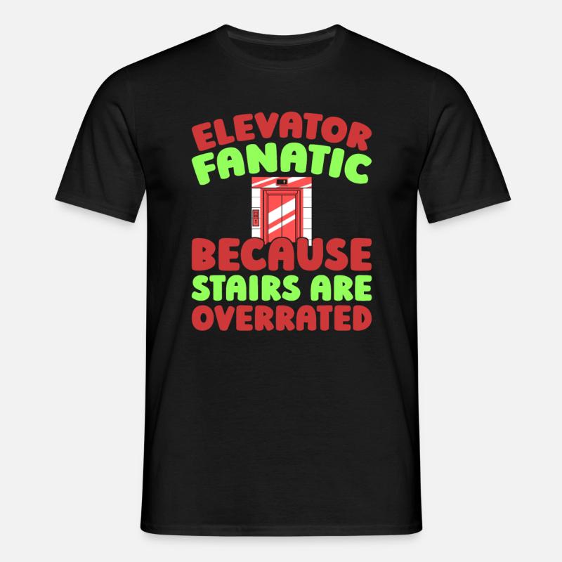Elevator Elevator - Men's T-Shirt - black