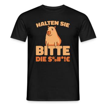Capybara Wasserschwein - T-shirt homme - noir - Devant - AI Model Male 178 light (178cm)