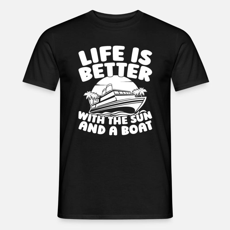 Kreuzfahrt - Männer T-Shirt - Schwarz