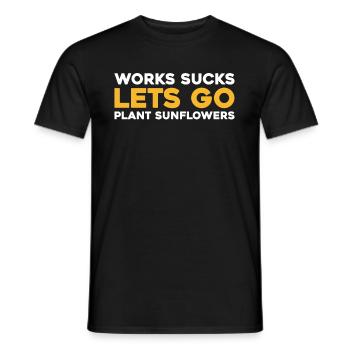 Sunflower - Men's T-Shirt - black - Front - AI Model Male 178 light (178cm)