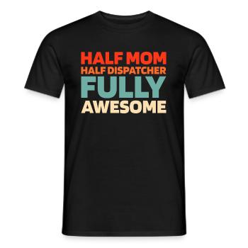 Emergency Call Control Center Operations Center Mother Mom - Men's T-Shirt - black - Front - AI Model Male 178 light (178cm)