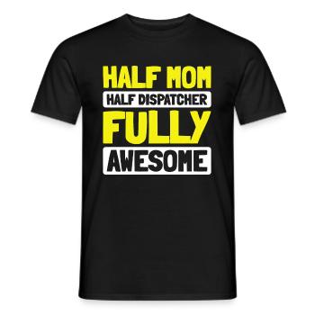 Emergency Call Control Center Operations Center Mother Mom - Men's T-Shirt - black - Front - AI Model Male 178 light (178cm)