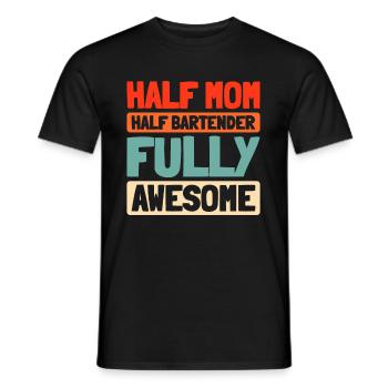 Barman Barman Mère Maman - T-shirt homme - noir - Devant - AI Model Male 178 light (178cm)