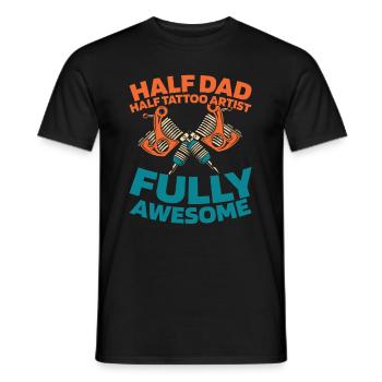 Tattoo Artist Tattoo Father Dad - Men's T-Shirt - black - Front - AI Model Male 178 light (178cm)
