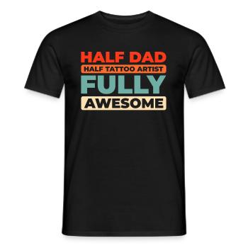 Tattoo Artist Tattoo Father Dad - Men's T-Shirt - black - Front - AI Model Male 178 light (178cm)