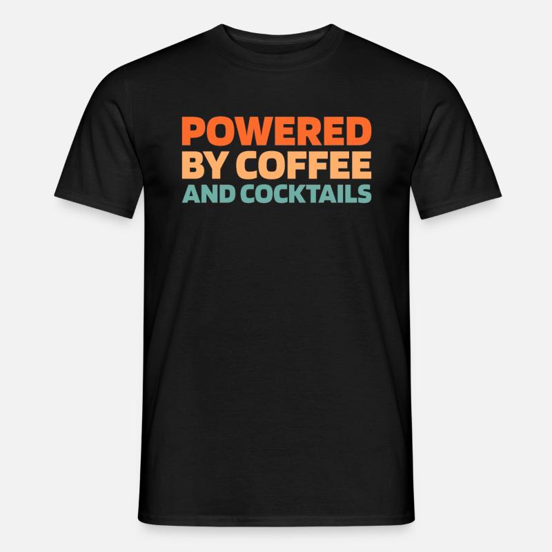 Barkeeper Bartender Coffee - Männer T-Shirt - Schwarz