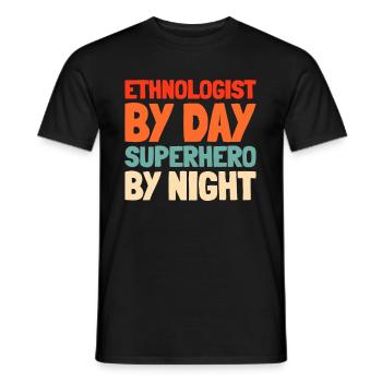 Ethnologist - Men's T-Shirt - black - Front - AI Model Male 178 light (178cm)