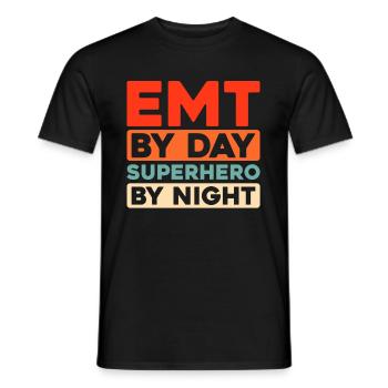 Ambulance Service Paramedic Paramedic - Men's T-Shirt - black - Front - AI Model Male 178 light (178cm)