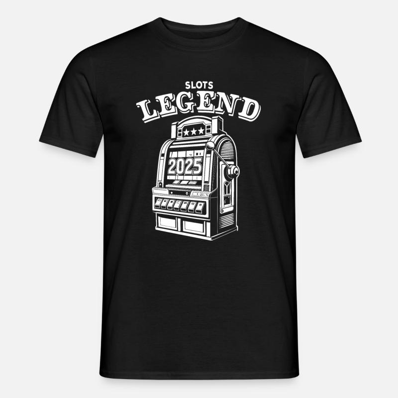 Slots Legend - Slotmachine - 2025 - Jackpot - Männer T-Shirt - Schwarz