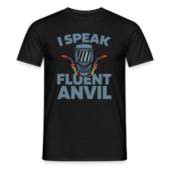 Blacksmith metalworker - Men's T-Shirt - black - Front - AI Model Male 178 light (178cm)