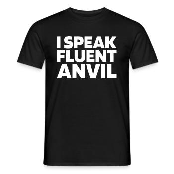 Blacksmith metalworker - Men's T-Shirt - black - Front - AI Model Male 178 light (178cm)