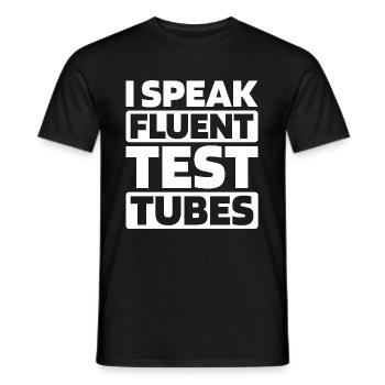 Biology Biologist - Men's T-Shirt - black - Front - AI Model Male 178 light (178cm)