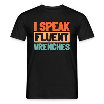 Monteur - Männer T-Shirt - Schwarz - Vorne - AI Model Male 178 light (178cm)