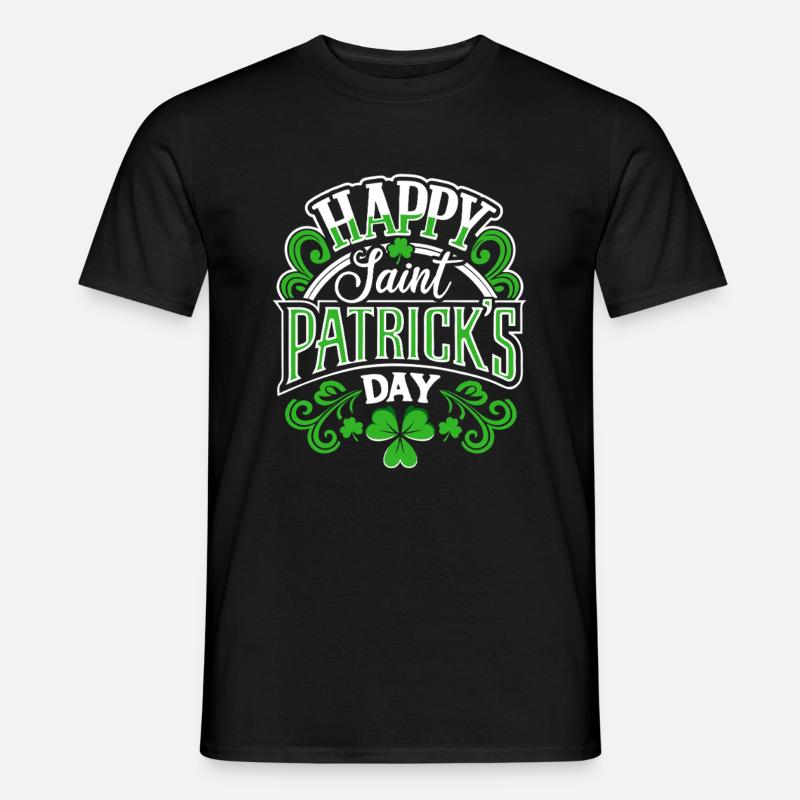 Bonne Saint-Patrick - Shamrock - Irlande - T-shirt homme - noir