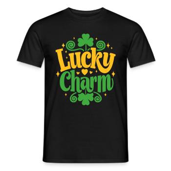 Porte-bonheur - Saint-Patrick - Irlande - T-shirt homme - noir - Devant - AI Model Male 178 light (178cm)