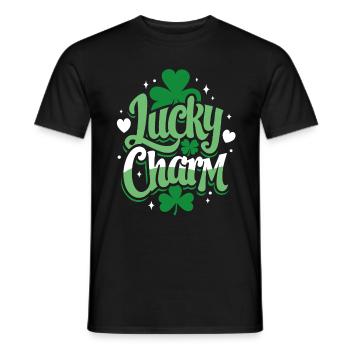 Porte-bonheur - Saint-Patrick - Irlande - T-shirt homme - noir - Devant - AI Model Male 178 light (178cm)