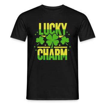 Porte-bonheur - Saint-Patrick - Irlande - T-shirt homme - noir - Devant - AI Model Male 178 light (178cm)