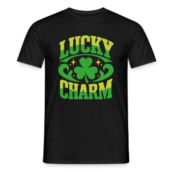 Porte-bonheur - Saint-Patrick - Irlande - T-shirt homme - noir - Devant - AI Model Male 178 light (178cm)