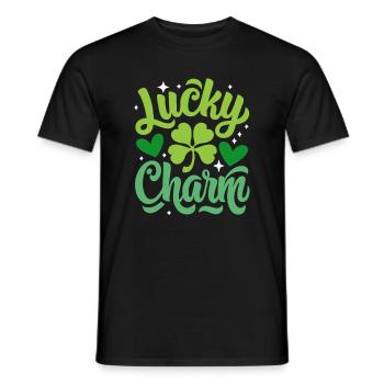 Porte-bonheur - Saint-Patrick - Irlande - T-shirt homme - noir - Devant - AI Model Male 178 light (178cm)
