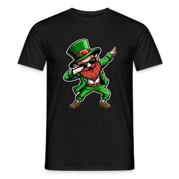 Dabbing Leprechaun - Saint-Patrick - Irlande - T-shirt homme - noir - Devant - AI Model Male 178 light (178cm)