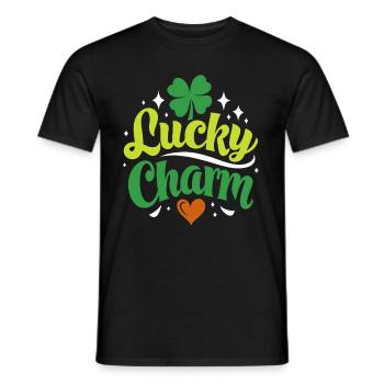 Porte-bonheur - Saint-Patrick - Irlande - T-shirt homme - noir - Devant - AI Model Male 178 light (178cm)