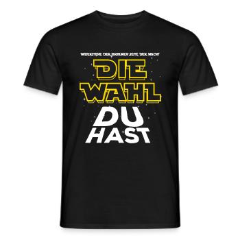 Widerstehe der braunen Seite - Die Wahl du hast - Männer T-Shirt - Schwarz - Vorne - AI Model Male 178 light (178cm)