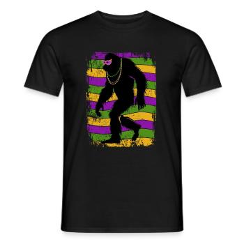 Mardi Gras - Bigfoot - Costume - Cadeau - T-shirt homme - noir - Devant - AI Model Male 178 light (178cm)