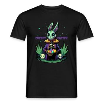Creepy Easter - Easter Bunny - Easter Egg - Gift - Men's T-Shirt - black - Front - AI Model Male 178 light (178cm)