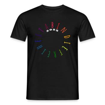 Ab in die Freiheit - ABI 2025 - Abitur - Spruch - Männer T-Shirt - Schwarz - Vorne - AI Model Male 178 light (178cm)