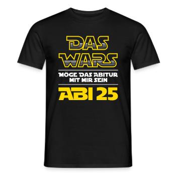 Das Wars - Abi 25 - Abitur 2025 - Spruch - Männer T-Shirt - Schwarz - Vorne - AI Model Male 178 light (178cm)