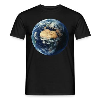 Erde - Männer T-Shirt - Schwarz - Vorne - AI Model Male 178 light (178cm)