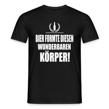 Bier, Bier T-Shirt, Biertrinker, Bierliebe - Männer T-Shirt - Schwarz - Vorne - AI Model Male 178 light (178cm)
