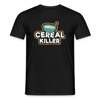 Cereal Killer Muesli marshmallows Gift - Men's T-Shirt - black - Front - AI Model Male 178 light (178cm)