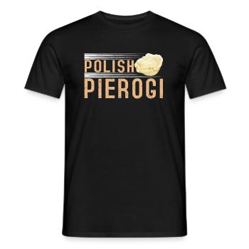 Polonais Pierogi Pologne Polska polonais - T-shirt homme - noir - Devant - AI Model Male 178 light (178cm)